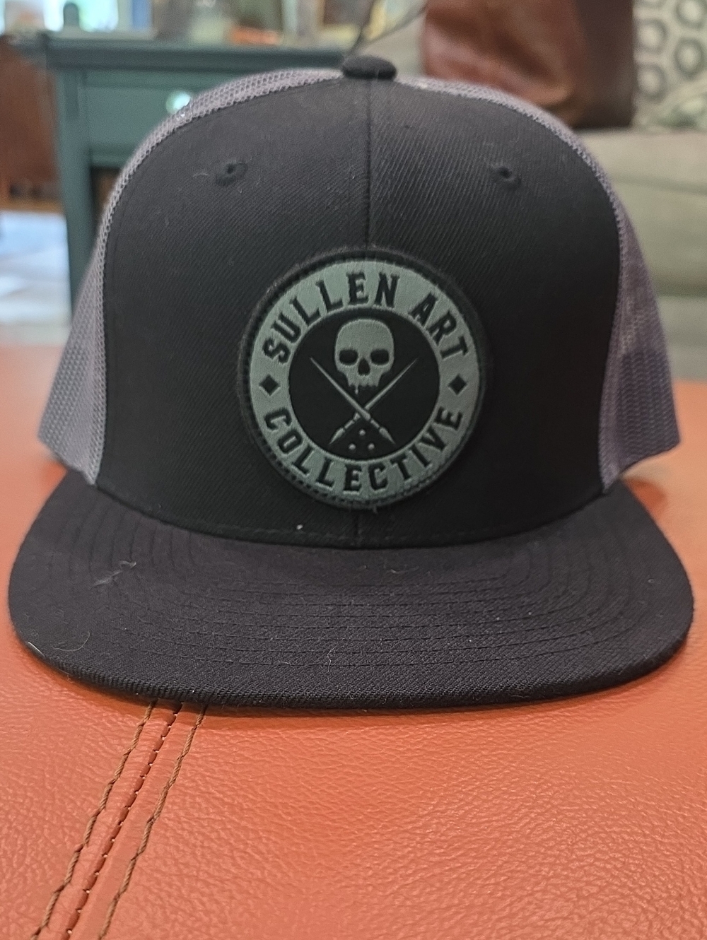 Sullen Art Collective Black Mesh Snapback Hat NWOT